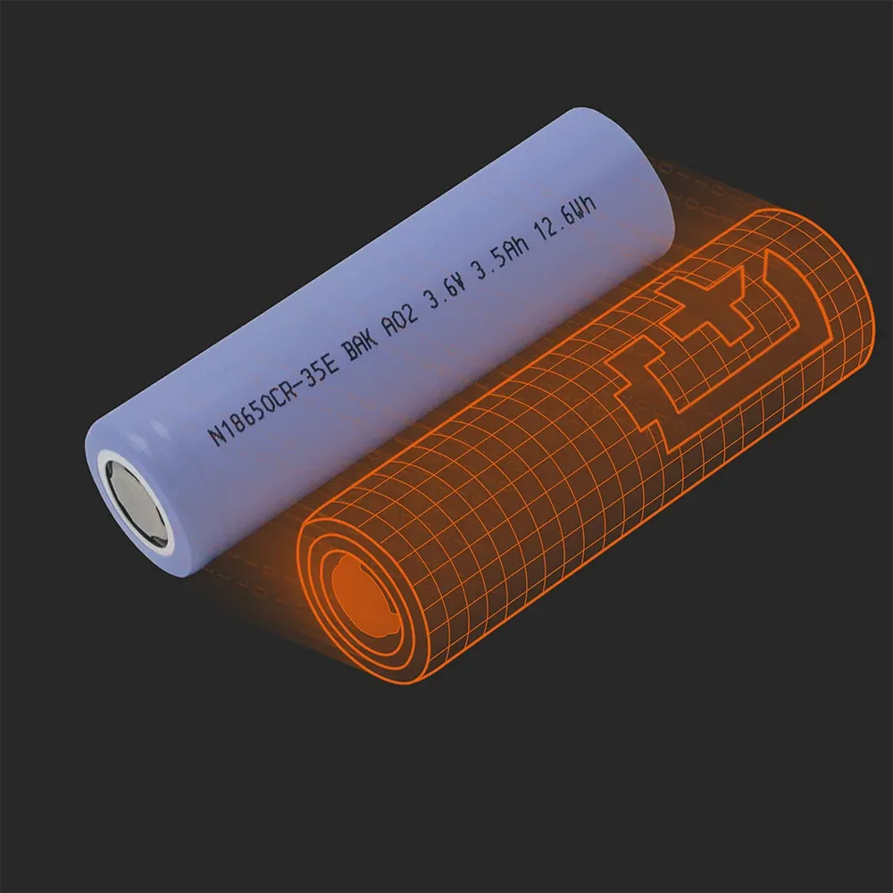 BAK Battery N18650CR-35E: Batemo 모델과 함께한 실물 셀