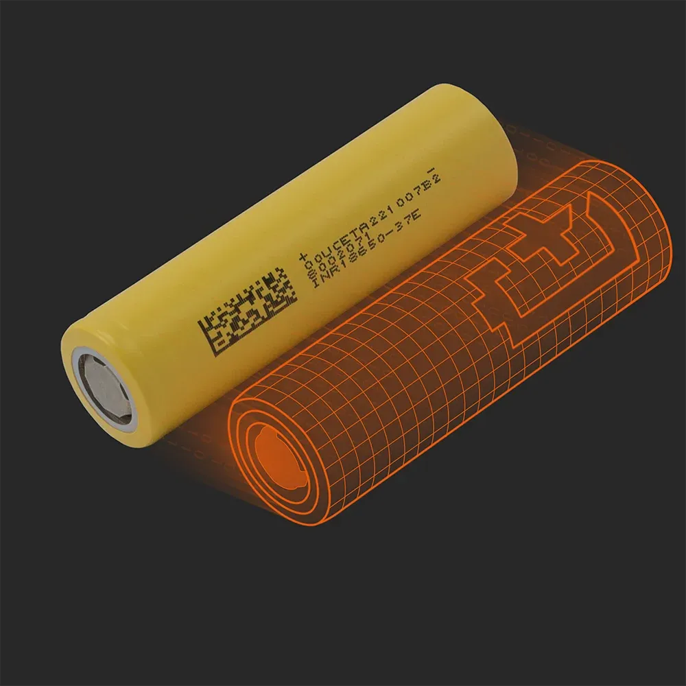 DMEGC INR18650-37E(B)：实物电芯与其Batemo模型