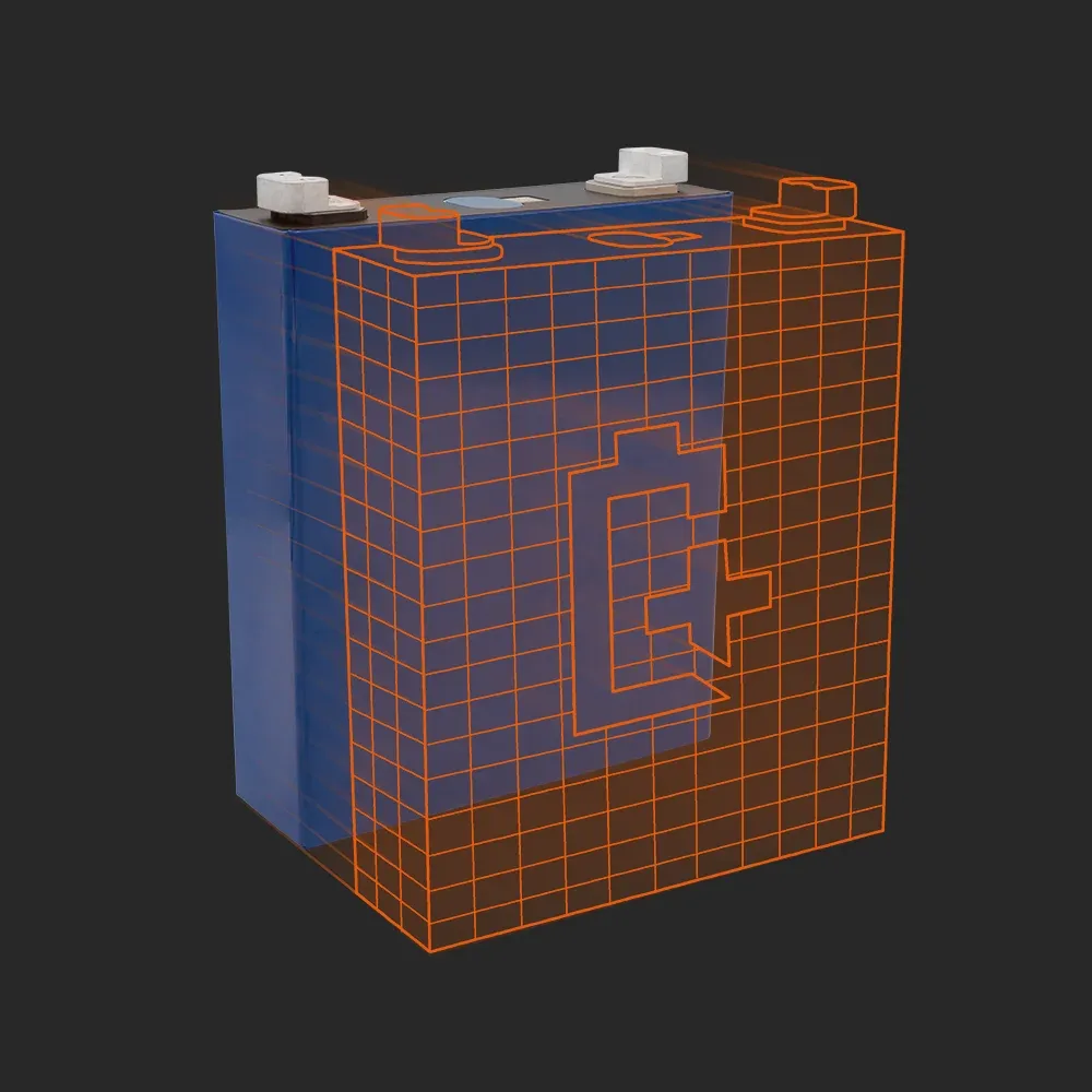 EVE Energy LF230: the physical cell next to its Batemo model