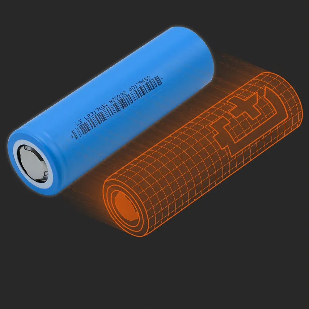 Lishen LR2170-SA : la cellule physique à côté de son modèle Batemo