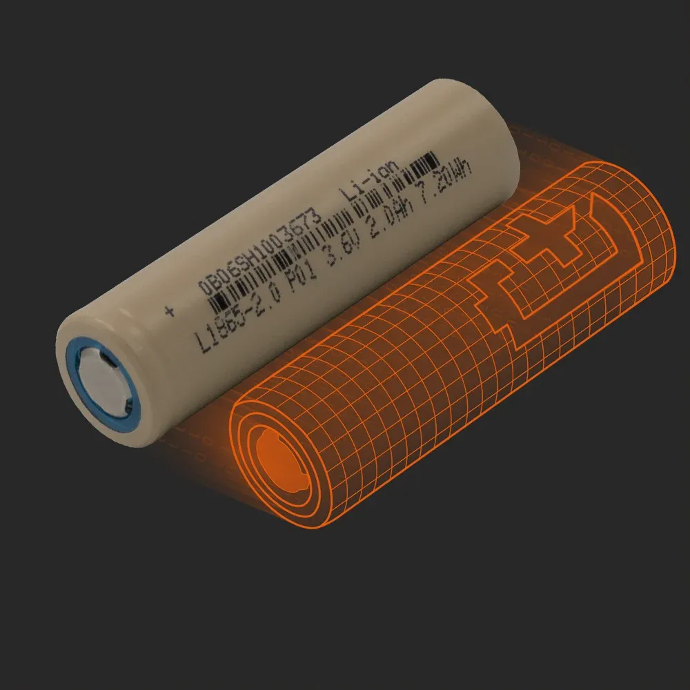 Lithplus L1865-2.0: die physische Zelle neben ihrem Batemo-Modell