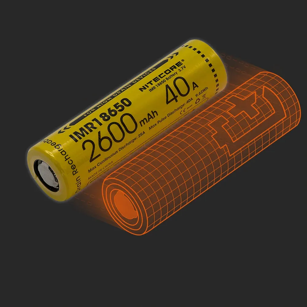 Nitecore IMR18650-26：实物电芯与其Batemo模型