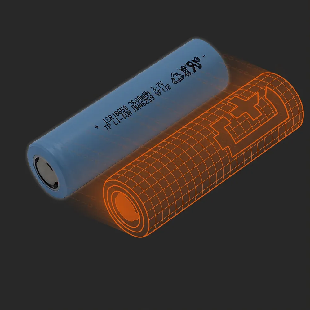 TENPOWER ICR18650-26HE : la cellule physique à côté de son modèle Batemo