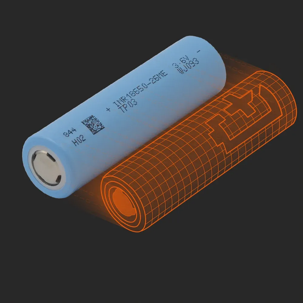 TENPOWER INR18650-26ME:实物电芯与其Batemo模型
