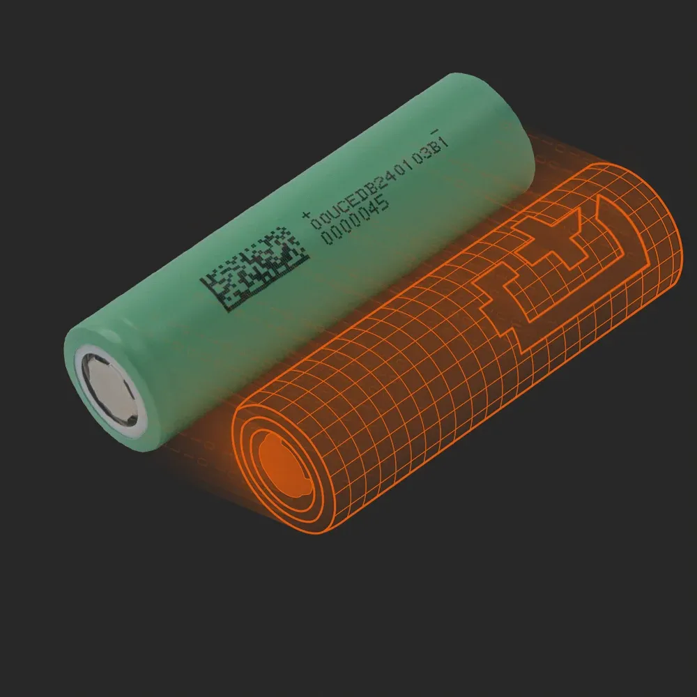 TerraE INR18650-30P: the physical cell next to its Batemo model
