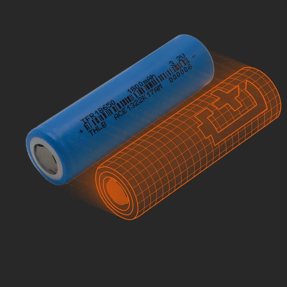 THLB IFR18650-1800mAh: die physische Zelle neben ihrem Batemo-Modell
